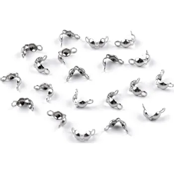 Kaloty z nerezové oceli 6 mm, barva platina