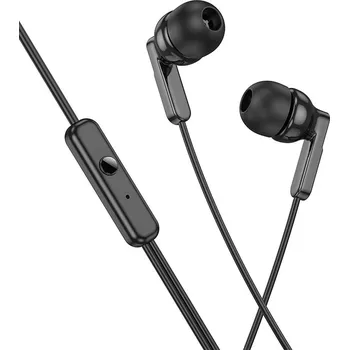 Sluchátka Drátová sluchátka HOCO Jack 3,5 mm s mikrofonem M121 černá