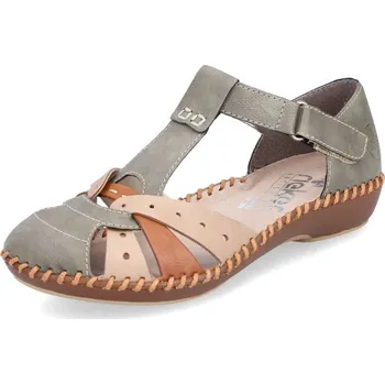 Dámské sandále Dámské sandály RIEKER M1655-54 zelená S6 41