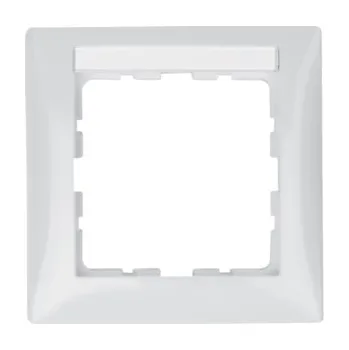 Elektrická zásuvka BERKER Rámeček 1-násobný s popisovým polem, Ber 10118919