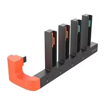 Herní konzole iPega SW2185 Nabíjecí Stanice pro JoyCon Ovladače Nintendo Switch 2 Black (Pošk. Balení)