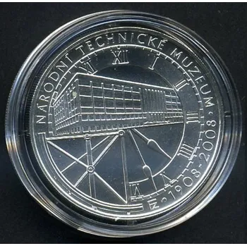Česká republika. 200 Kč 2008. Založení Národního technického muzea. Běžná kvalita.