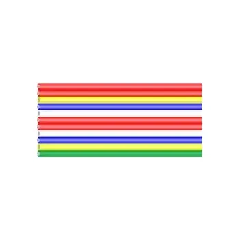 elektrický kabel Plochý vícežilový kabel, 10 žil, barevný