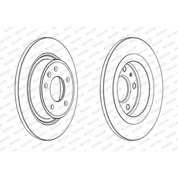 Auto-moto Brzdový kotouč FERODO DDF1871C