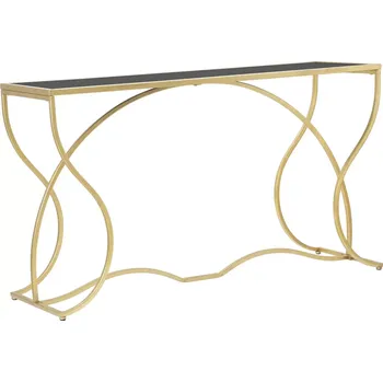 Konzolový stolek Konzolový stolek Sunshine 130 cm zlatý/černý