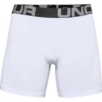 UA Charged Cotton 6in 3 Pack-WHT - 3327811