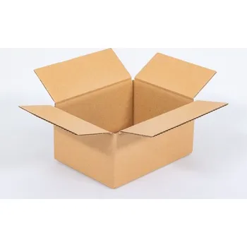 Obalový materiál Kartonová krabice klopová 200x150x100 mm 3VVL B 320g/m2 hnědá - paleta 4800 ks