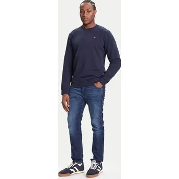 Pánská móda Wrangler Jeansy Larston 112372934 Tmavomodrá Slim Fit 29_32