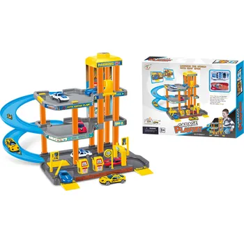 autodráha Wiky Vehicles Garáž se 2 auty 34,5x33,5x28,5 cm - expresní doprava