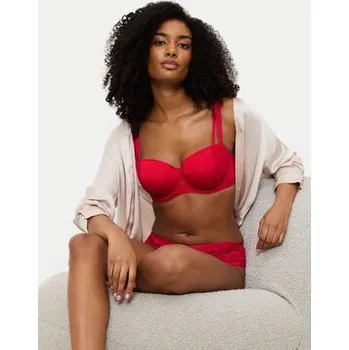 Podprsenka Triumph Podprsenka s kosticemi Palina Moonlight Kiss 10224803 Červená 90B