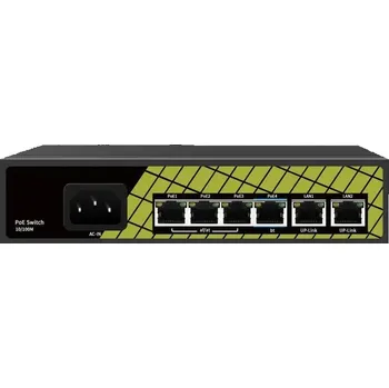 Switch Conexpro GNT-P9206EA, PoE switch, 6x LAN, 4x PoE