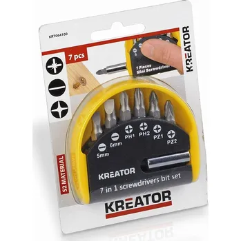 Příslušenství k nářadí Kreator KRT064100 - Sada bitů 7 ks PZ/FL/PH
