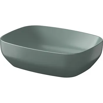 CERSANIT 3D Umyvadlo Cersanit Farva 50 na desku obdélníkové, zelená mat, K712-018 K712-018