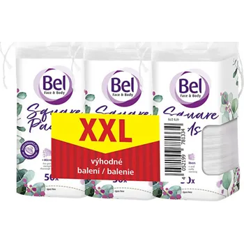 Vlhčený ubrousek Bel Bel Face & Body Cosmetic ( 3 x 50 ks ) - Sada čtvercových odličovacích tamponů