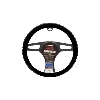 Autopotah Simoni Racing potah volantu Comfort – černý samet / karbonový vzhled – 37–39 cm