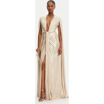 Dámské šaty Babylon Večerní šaty MF0223 Zlatá Regular Fit 44