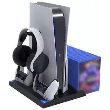 Herní ovladač iPega P5013 Charger and Cooling Station pro PS5 a PS5 Controller Black (Pošk. Balení)
