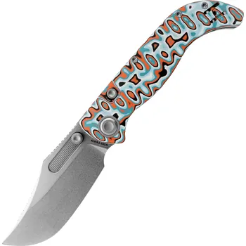 kapesní nůž Vosteed Naga S35VN Stonewash Canyon Current Bamboo Micarta A3908