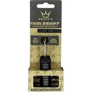 Lepící sada Peaty s Holeshot Tubeless Puncture Plugger
