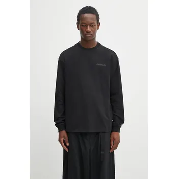 Pánská móda Bavlněné tričko s dlouhým rukávem Napapijri S-Coldirai NP0A88YC9411 černá 99X, vel. S