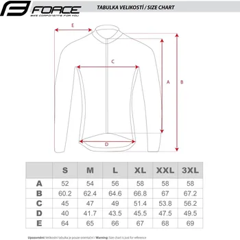 cyklistický dres Force dres PURE červený vel.L