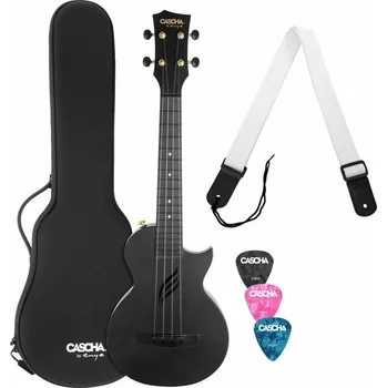 Ukulele Cascha Carbon Fibre Set Black Koncertní ukulele (Jako nové)