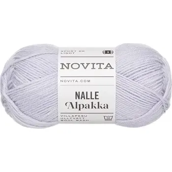 Příze Novita Nalle Alpakka 708 Světle fialová (Ponožková příze s alpakou Nalle Alpakka light lavender)