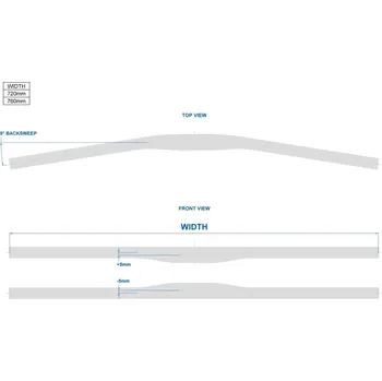 Řídítka Ritchey WCS Trail Flat 2X - 760mm