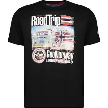 Pánské tričko GEOGRAPHICAL NORWAY tričko pánské JIAMI MEN M černá