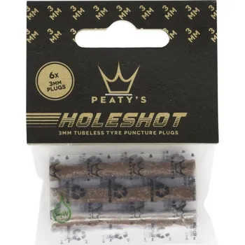 Lepící sada Peaty s Holeshot Tubeless Puncture Plugger Pack 6 x 3 mm PPR-TPP-RP3-12 00085921 1 1