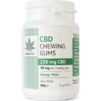 CBD CBD žvýkačky Hemp Mint 250 mg CBD (25 ks)