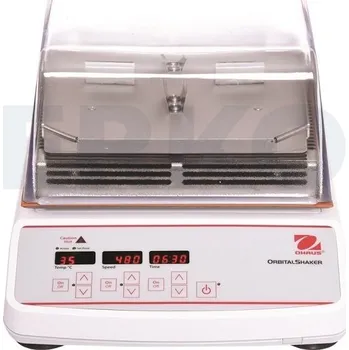 Inkubátor třepací Ohaus pro mikrotitrační destičky, kruhový pohyb, Typ: ISLDMPHDG, Provedení: S průhledným víkem pro snadnou kontrolu vzorků, Teplotní rozsah [°C]: +5 nad teplotou okolí až 65