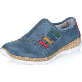 Dámské mokasíny Dámské mokasíny RIEKER N4264-14 modrá S6 38
