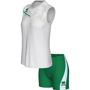ERREA´ ERREA ELOY Dámský volejbalový set BARVA: bílá - zelená - šedá, Velikost: XL Profesionální set pro volejbalistky – výkon, komfort a udržitelnost