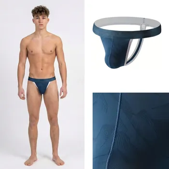 Pánské tanga Tyrkysová tanga nylonová anatomická Manview Velikost: M-L Anatomická; Nylon