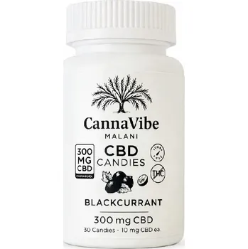 CBD CannaVibe Malani CannaVibe CBD Candies Blackcurrant 300 mg CBD (30 ks)