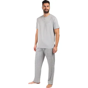 Pánské pyžamo Pánské pyžamo Nedeto modalové vícebarevné (1NADV3) 4XL Možnost vrácení zboží ZDARMA do 120 dnů!