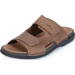 Pánská Pánské nazouváky RIEKER 25592-25 hnědá S6 25592-25 BROWN F/S6 43
