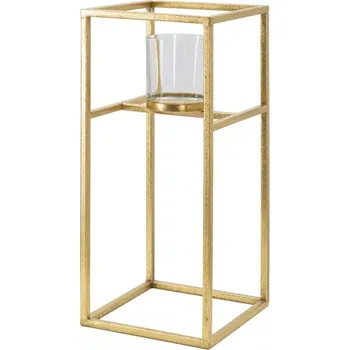 Svícen Svícen Elegant 35 cm zlatý