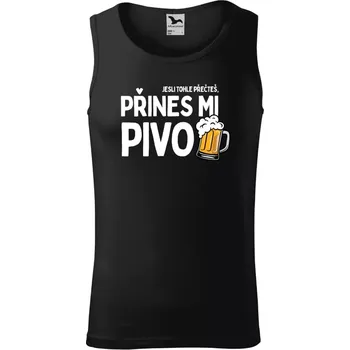 Pánské tílko Pánské tílko Malfini Core Jestli tohle přečteš, přines mi pivo