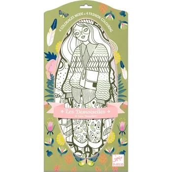 Dřevěná hračka Velké omalovánky: Bowie a přítelkyně (4 ks)