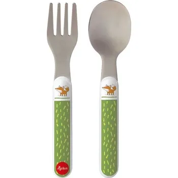Příbor Dětské nádobí baby příbor-kov FOREST FOX - liška (vidlička a lžíce) (14 cm) sigikid