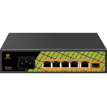 Switch Conexpro GNT-P1006GA, PoE switch, 5x LAN, 4x PoE, 1x SFP