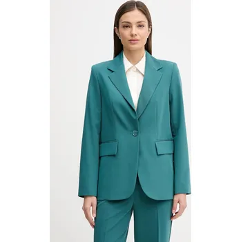 Dámské sako Sako Sisley 2KVXLW025 tyrkysová 67X, vel. 38