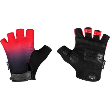 Cyklistické rukavice FORCE SHADE, letní rukavice červené vel.L