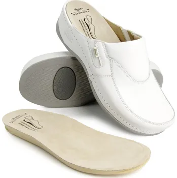 Dámské pantofle DÁMSKÉ PANTOFLE BATZ FC10 BÍLÁ Barva: BÍLÁ, Velikost: 38