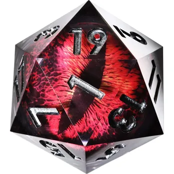 Příslušenství k deskovým hrám Q Workshop Kostka D20 - Dragon Eye Red