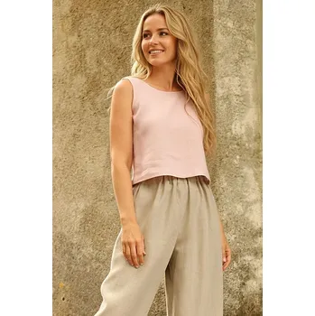 Lotika Lněné oboustranné tílko na širší ramínka 1162508