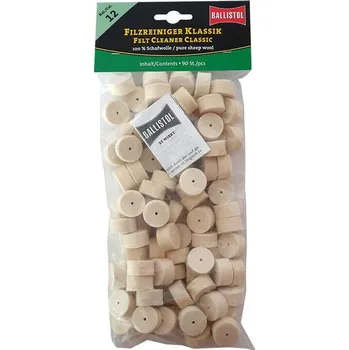 Příslušenství pro sportovní střelbu Plstěné válečky Ballistol Classic 12GA, 90 ks