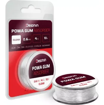 Delphin POWA GUM Absorber Čirá - 1.2mm/10kg/5m